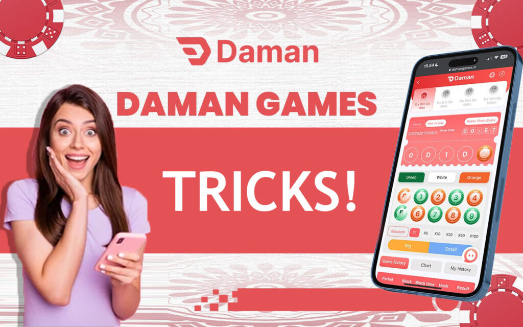 an image of a woman that will teach everything about daman games tricks for you to win