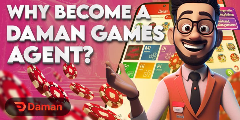 an image of an animated man explaining on the benefits of becoming an agent of daman games