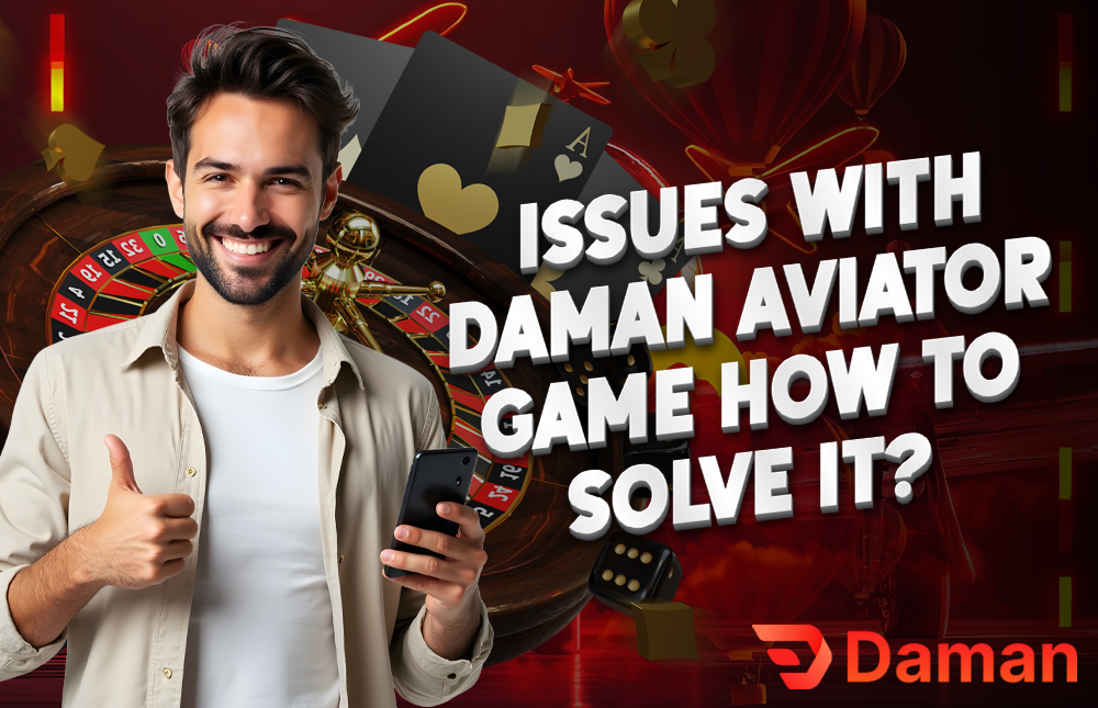 A picture of a man holding a cellphone showing the Daman Aviator Game.