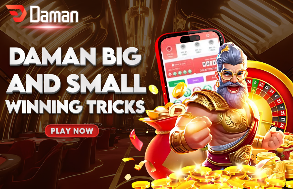 A picture of a character showing the Daman Club Big Small game.