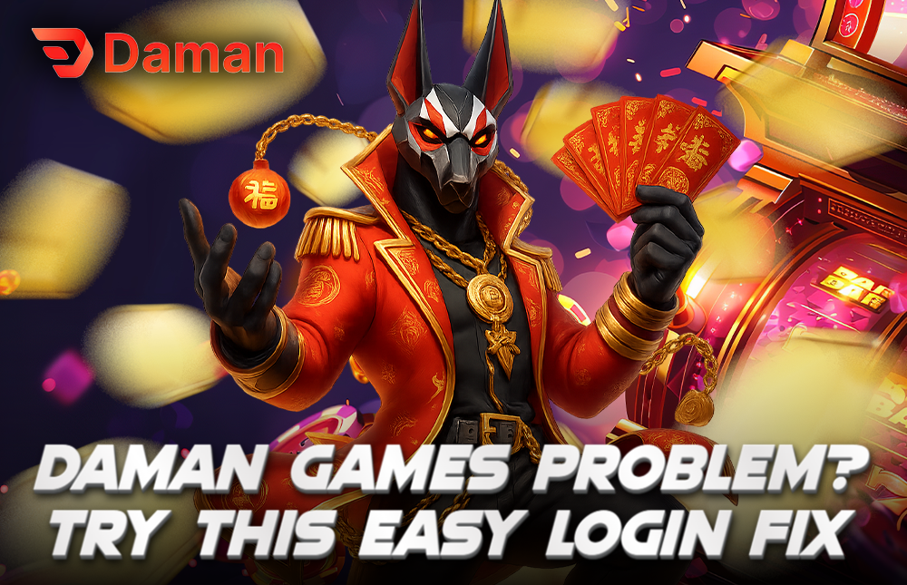 A picture of a character showing the Daman Games link.